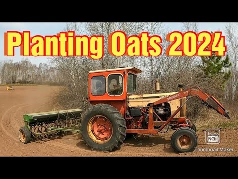 Planting Oats With Case 830 Rolling The Oat Field