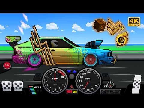 RAINBOW 🌈🌈🌈 Extreme Car Build in Pixel Car Racer