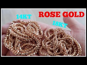 14KT vs 18KT ROSE GOLD. Can you tell the difference?