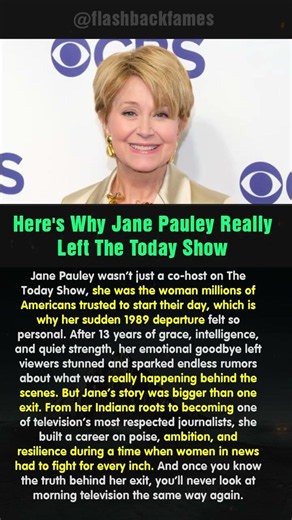 Here's Why Jane Pauley Really Left The Today Show #shorts