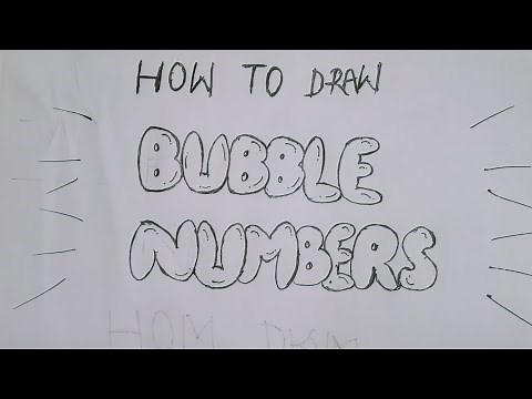 How#to# draw#Bubble# numbers 1 to 10# easy