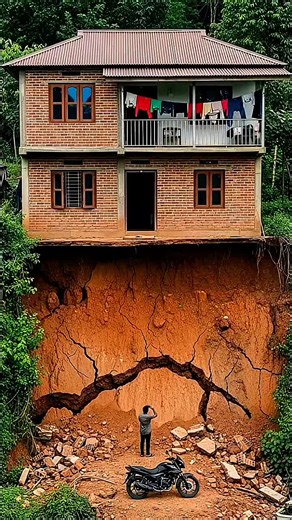 Dramatic Foundation Collapse from Landslide