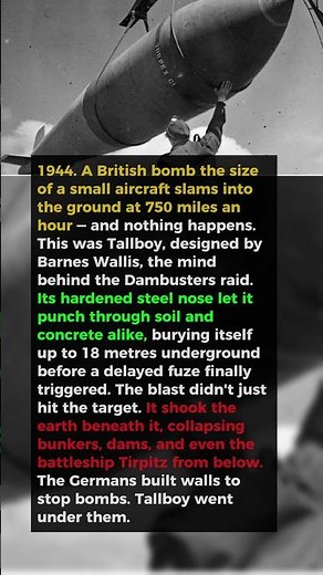 This Bomb Didn't Explode on Impact — It Buried Itself 18 Metres Deep First |WW2