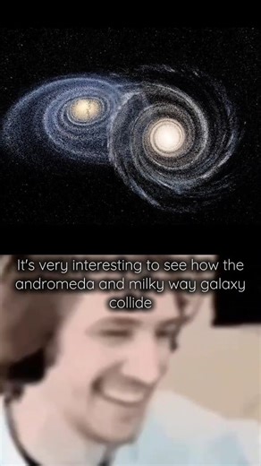 The andromeda and milky way galaxy collision #shorts #space