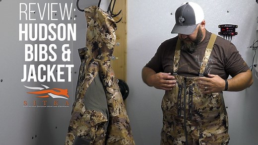 Wingman Todd Helms tests out Sitka's Hudson waterfowl system. The Hudson bibs and Hudson pants are designed to perform in tight blind spaces in all weather conditions. With the right layers, these outer layers will keep you comfortable duck and goose hunting from mid to late season in the face of wind, sleet and snow. Water-tight sleeve cuffs, custom waist cinches and a hood gusset maximize heat retention when you need it. Knee pads and toe to waist zippers make the bibs a duck hunter's new best