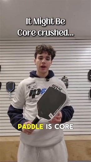 🏓 Is Your Paddle Core Crushed? Here’s How to Tell. If your paddle suddenly feels hotter than usual, sounds different, or your control disappears overnight, it might not be your game. It could be core crushed. Core crushing happens when the internal core of a paddle permanently deforms. This is usually caused by a mix of heavy play, repeated hard hits, and sometimes heat, like leaving your paddle in a hot car. Once it happens, the paddle’s performance changes. Common signs include: • A dull or h