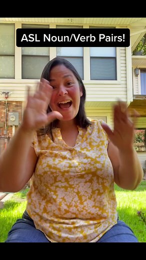 Learn ASL Noun and Verb Pairs with Michelle