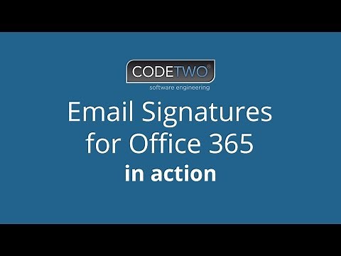 How to set up email signatures for Office 365 users with CodeTwo software