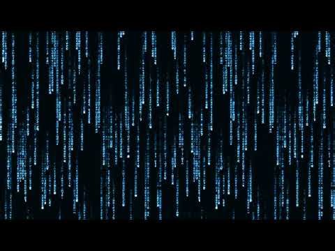 Futuristic Blue Data Stream Overlay | 4K Cyberpunk Interface Loop