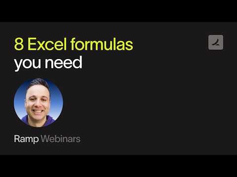 8 Excel formulas every finance team needs