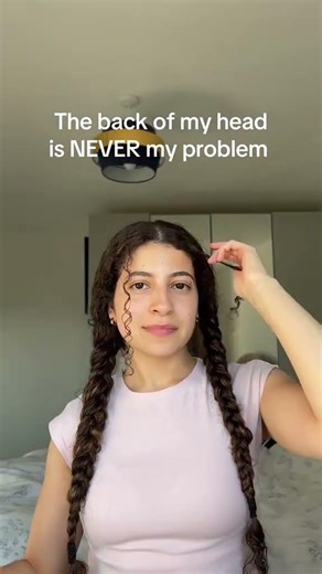 The back of my hair is not my problem…