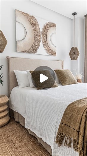 Zoco Home on Instagram: "Details, details, details  It’s the little things that make a big difference in a room. Think boho vases, cozy linen cushions, unique wall art and handmade rugs  These details add character and warmth. What’s something that can’t me missing in your bedroom? Let us know!  #interiordesign #bedroomdesign #bedroomdetails #homedecor #homeinspo #bedroominspo #bohostyle #scandihome"