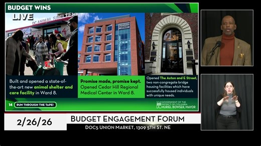 LIVE: Mayor Bowser Hosts FY27 Citywide Budget Engagement Forum | Mayor Bowser