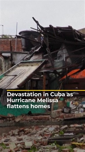 Hurricane Melissa slammed into Cuba destroying homes, flooding neighbourhoods and cutting off entire communities. Melissa is one of the most powerful storms ever to hit the Caribbean, with winds of 298kph (185mph) at its peak. | Al Jazeera English