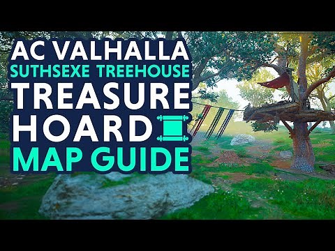 Suthsexe Treeshoppe Treasure Hoard Map Guide - Assassin's Creed Valhalla Treasure (AC Valhalla)