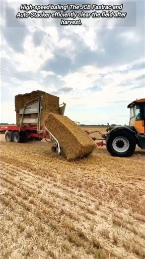 JCB Fastrac Bale Stacking.