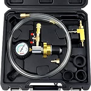 JIFETOR Universal Cooling System Vacuum Type Coolant Refill Tool Kit, Black