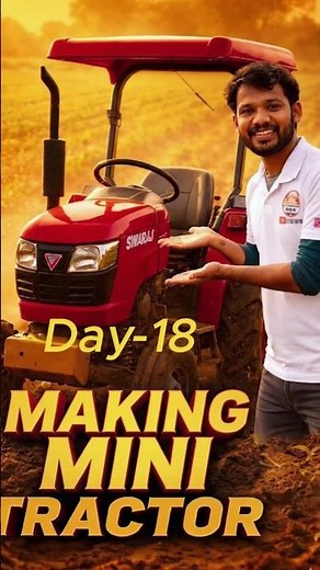 Making mini tractor challenge 🚜 ll Day -18 #experimnent