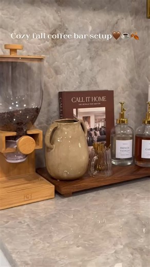 Coffee bar set up☕️🍂🤎.. comment “shop” for the links. Follow @pleasantlybuilt for more! Last week I shared a big Amazon haul, and a lot of the pieces were for our coffee bar area. I had many of you ask to see how it all came together, so here it is! Everything’s from Amazon. Just drop a comment if you want the links. #AmazonFinds #CoffeeBarDecor #HomeDecorInspo #AmazonHome #HomeCoffeeBar #NeutralHomeDecor #KitchenDecor #CoffeeStation #HomeStyle #PleasantlyBuilt | Pleasantlybuilt