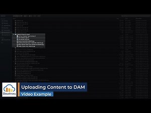 Cloudinary Digital Asset Management Scenario - Uploading Content to the DAM