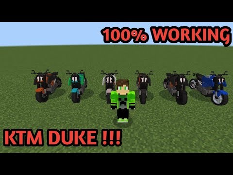 KTM DUKE MOD FOR MINECRAFT POCKET EDITION || KTM BIKE MOD FOR MCPE || #hg7895 #minecraft