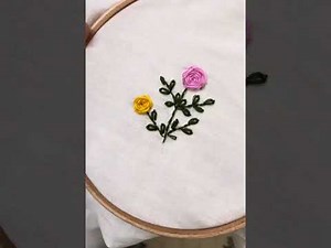 How to Embroider a Woven Rose | Easy Hand Embroidery Tutorial