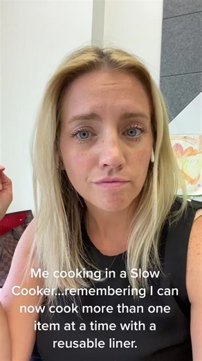 Cooking Multiple Items in a Slow Cooker with Reusable Liner