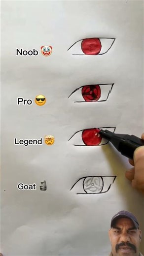 How to draw obito uchiha sharingan || naruto ||#shortsfeed #drawing #sketch #anime #trending