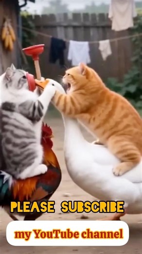 Funny Cat Fight |Cute CatsArguing & Playing#cutecats #love #ai