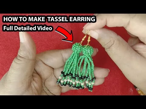 HOW TO MAKE TASSEL EARRING.