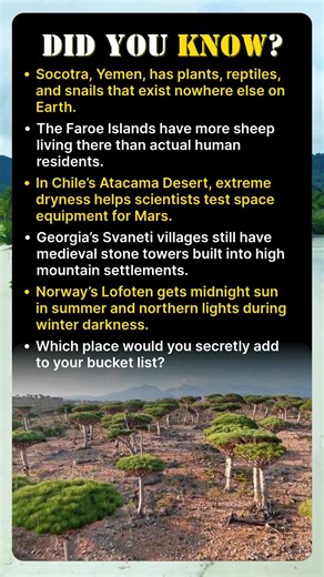 What Makes These Places So Unusual