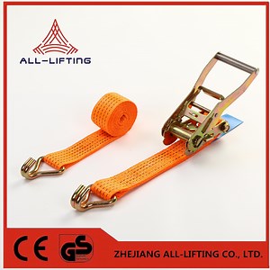 [Hot Item] 50mm 5tons LC2500kg Lashing System Strap Belt Polyester Ratchet Tie Down