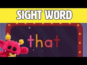 THAT - Let's Learn the Sight Word THAT with Hubble the Alien! | Nimalz Kidz! Songs and Fun!