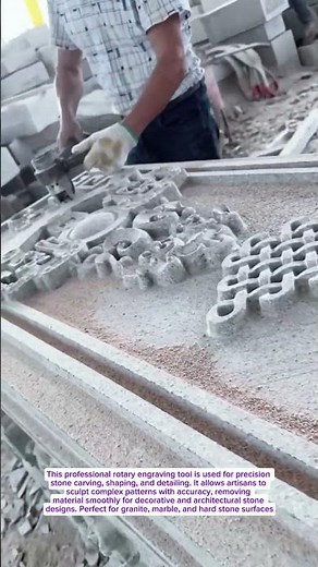 Insane Stone Carving Technique Using a Professional Rotary Engraving Tool Satisfying Craftsmanship!”