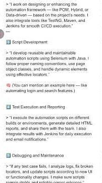 Roles And Responsibilities as Automation Testers #selenium #java #automationtesting