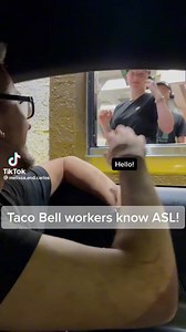 195K views · 7.3K reactions | #deaf #asl #americansignlanguage #deafculture tacobell worker knew ASL. | Deaf Pride | Facebook