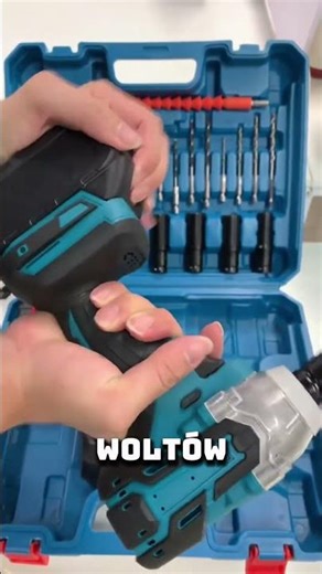 Klucz udarowy akumulatorowy 2xAKU 21V z nasadkami / 2