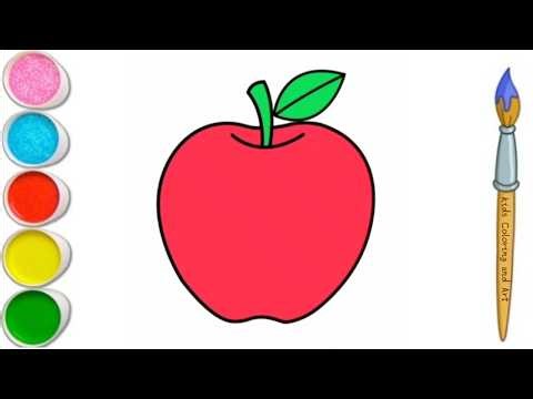 🍎 How to draw an Apple| Apple Drawing easy step by step simple drawing || Drawing Apple step by step