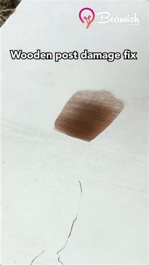 Wooden post damage fix #easy #smart #fix