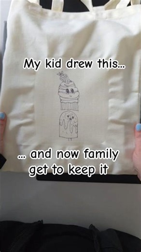 I Turned My Kid’s Drawing Into This 🥹 #mumlife #cricut