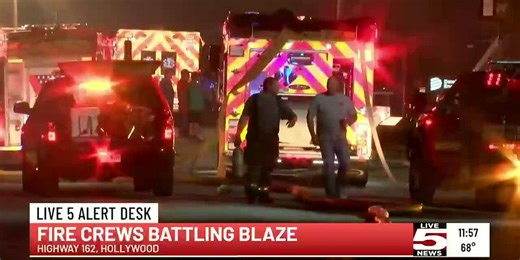 VIDEO: Firefighters respond to Hollywood structure fire