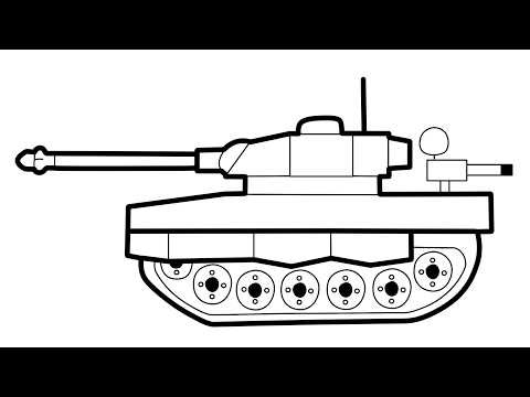 How to draw Army tank very, very easily