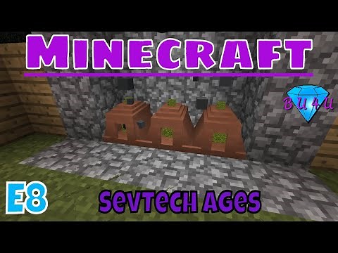 Tipi, thatching & sleeping mat - Minecraft | SevTech Ages | Let's Play | S1E8