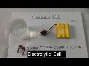 How to make an electrolytic cell at home using simple accessories....