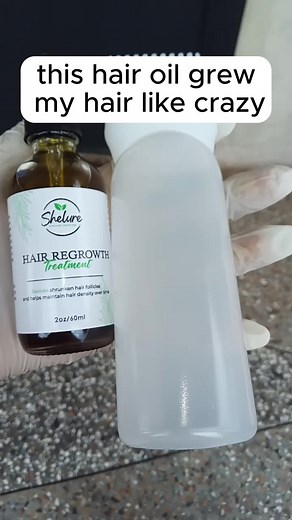 This hair oil grew my hair like crazy The Best hair growth oil on the market Link in bio