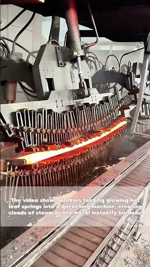 Metal Metamorphosis: Watch Red-Hot Springs Transform Under Intense Quenching!