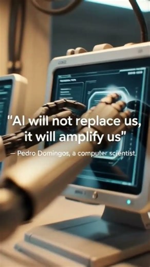 AI will not replace us, it will amplify us." – Pedro Domingos, a computer scientist.