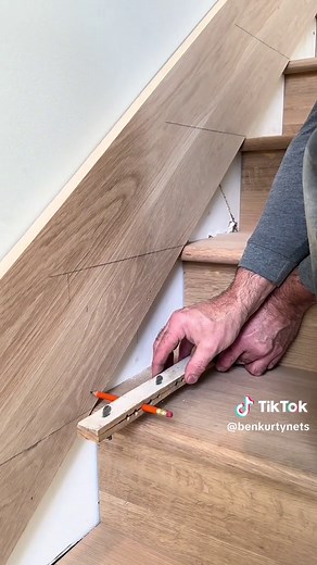 Cutting White Oak Skirt Board for Stairs