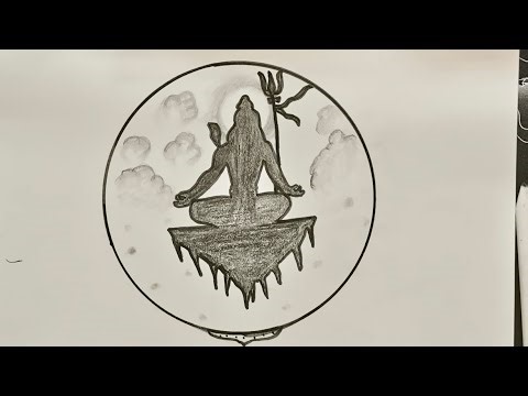 How to draw Lord Shiva | Mahadev drawing easy | Drawing tutorial | Har Har Mahadev