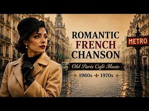 60s French Chanson Music 🎶 Vintage French Love Songs & Paris Night Atmosphere
